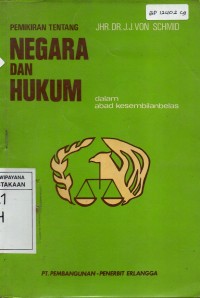 Image of Pemikiran Tentang Negara Dan Hukum Dalam Abad Kesembilanbelas