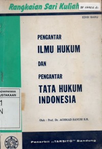 Image of Pengantar Ilmu Hukum dan Pengantar Tata Hukum Indonesia (PIH dan PTHI)