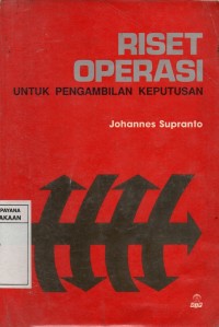 Image of Riset Operasi : untuk Pengambilan Keputusan