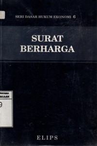Image of Surat Berharga : Seri Dasar Hukum Ekonomi 6