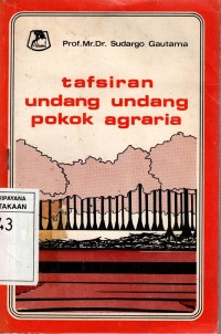 Image of TAFSIRAN UNDANG-UNDANG POKOK AGRARIA