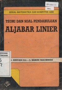 Image of Teori dan Soal Pendahuluan Aljabar Linier