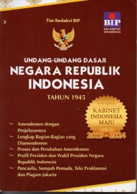 Image of Undang-Undang Dasar Negara Republik Indonesia Tahun 1945