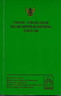 Image of Undang-Undang Dasar Negara Republik Indonesia Tahun 1975