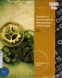 Image of Analysis of Investment & Management of Portfolios
