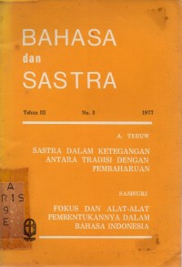 Image of Bahasa dan Sastra