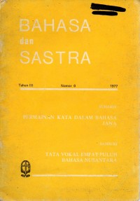 Image of Bahasa dan Sastra