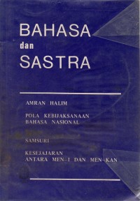 Image of Bahasa dan Sastra