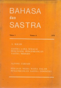 Image of Bahasa dan Sastra