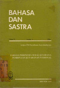 Image of Bahasa dan Sastra