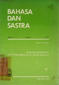 Image of Bahasa dan Sastra