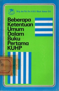Image of Beberapa Ketentuan Umum Dalam Buku Pertama KUHP ed. 2