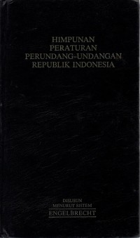 Image of Himpunan Peraturan Perundang-Undangan Republik Indonesia