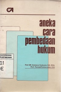 Image of Aneka Cara Pembedaan Hukum
