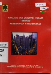 Image of Analisis Dan Evaluasi Hukum Tentang Keberadaan Hypermarket