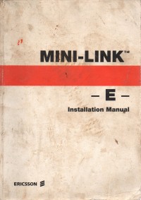 Image of Mini-Link E Installation Manual