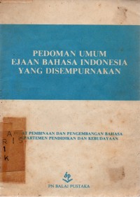 Image of Pedoman Umum Ejaan Bahasa Indonesia Yang Disempurnakan