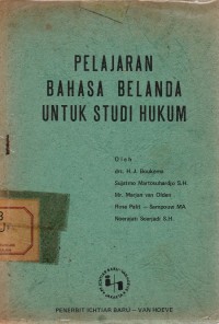 Image of Pelajaran Bahasa Belanda untuk Studi Hukum