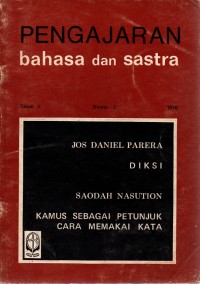 Image of Pengajaran Bahasa dan Sastra