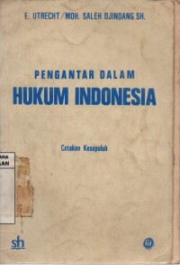 Image of Pengantar Dalam Hukum Indonesia