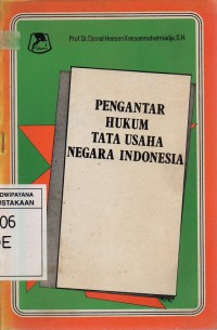 Image of Pengantar Hukum Tata Usaha Negara Indonesia