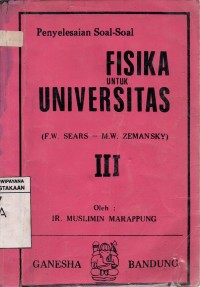Image of Penyelesaian Soal-soal Fisika untuk Universitas