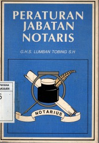 Image of PERATURAN JABATAN NOTARIS cet. 3