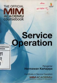 Image of The Official MIM Academy Coursebook Service Operation