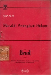Image of Simposium Masalah Penegakan Hukum