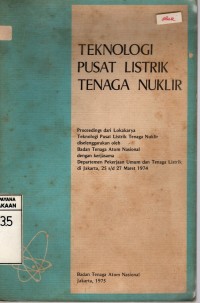 Image of TEKNOLOGI PUSAT LISTRIK TENAGA NUKLIR
