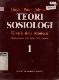 Image of Teori Sosiologi : Klasik Dan Modern